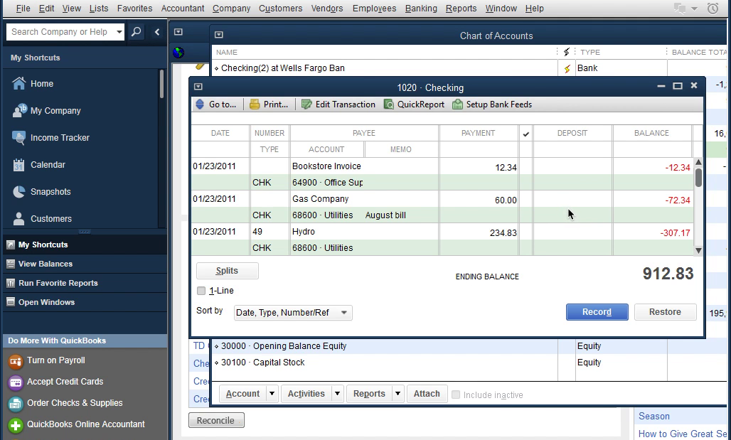 review transactions imported into quickbooks